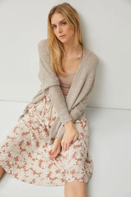Earth Grey Knit Cardigan