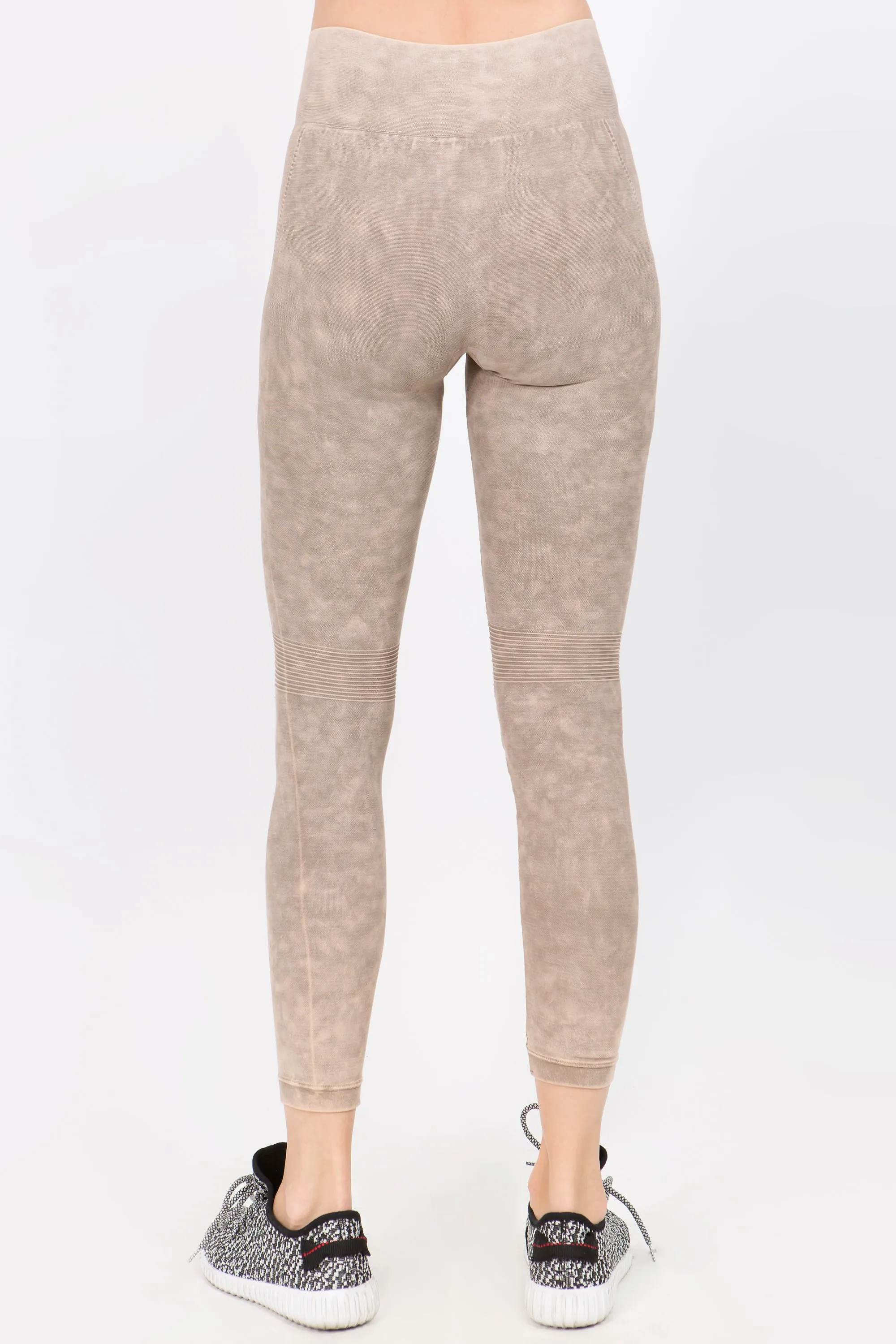 Fallin' Vintage Washed Moto Leggings