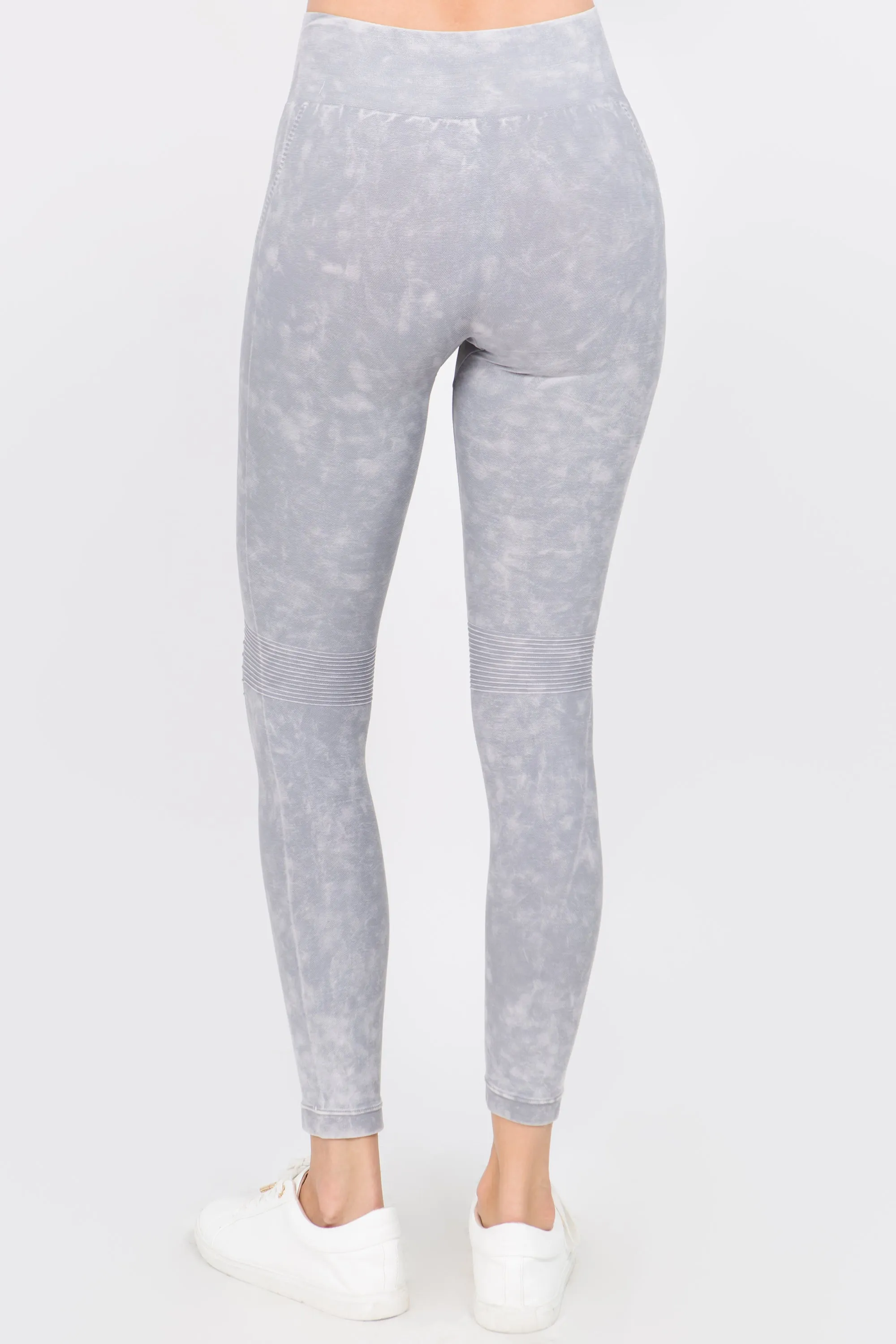 Fallin' Vintage Washed Moto Leggings