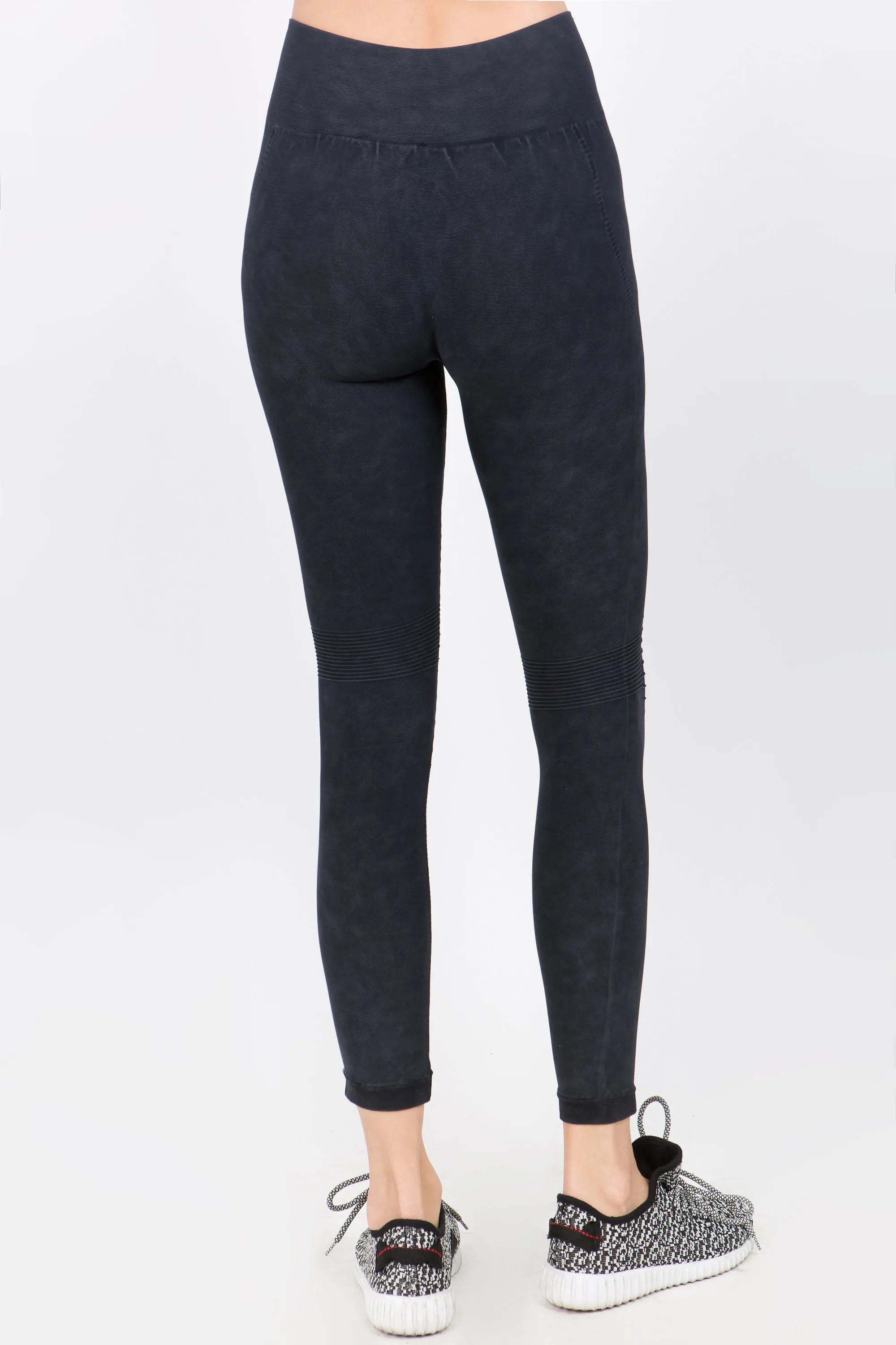 Fallin' Vintage Washed Moto Leggings