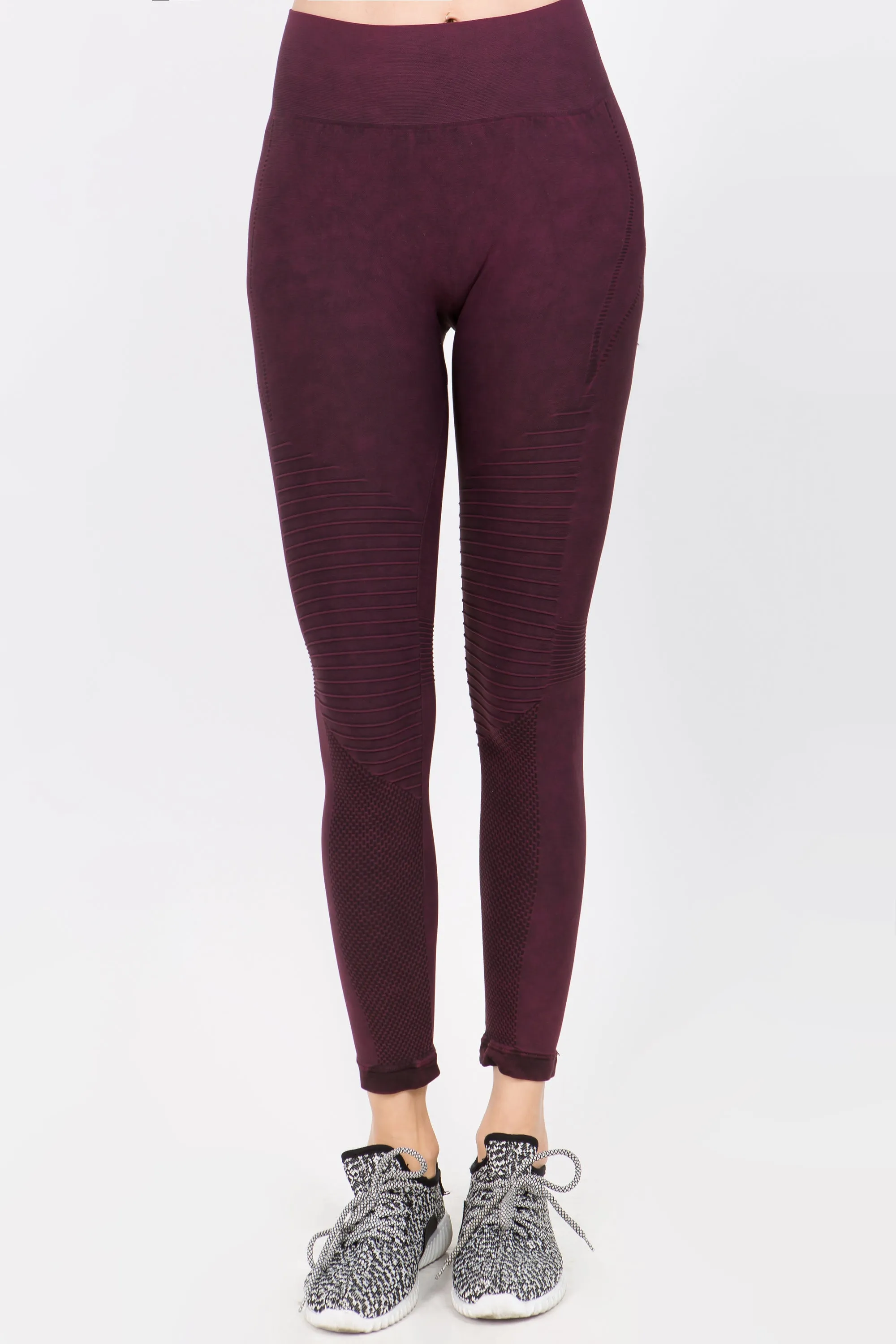 Fallin' Vintage Washed Moto Leggings
