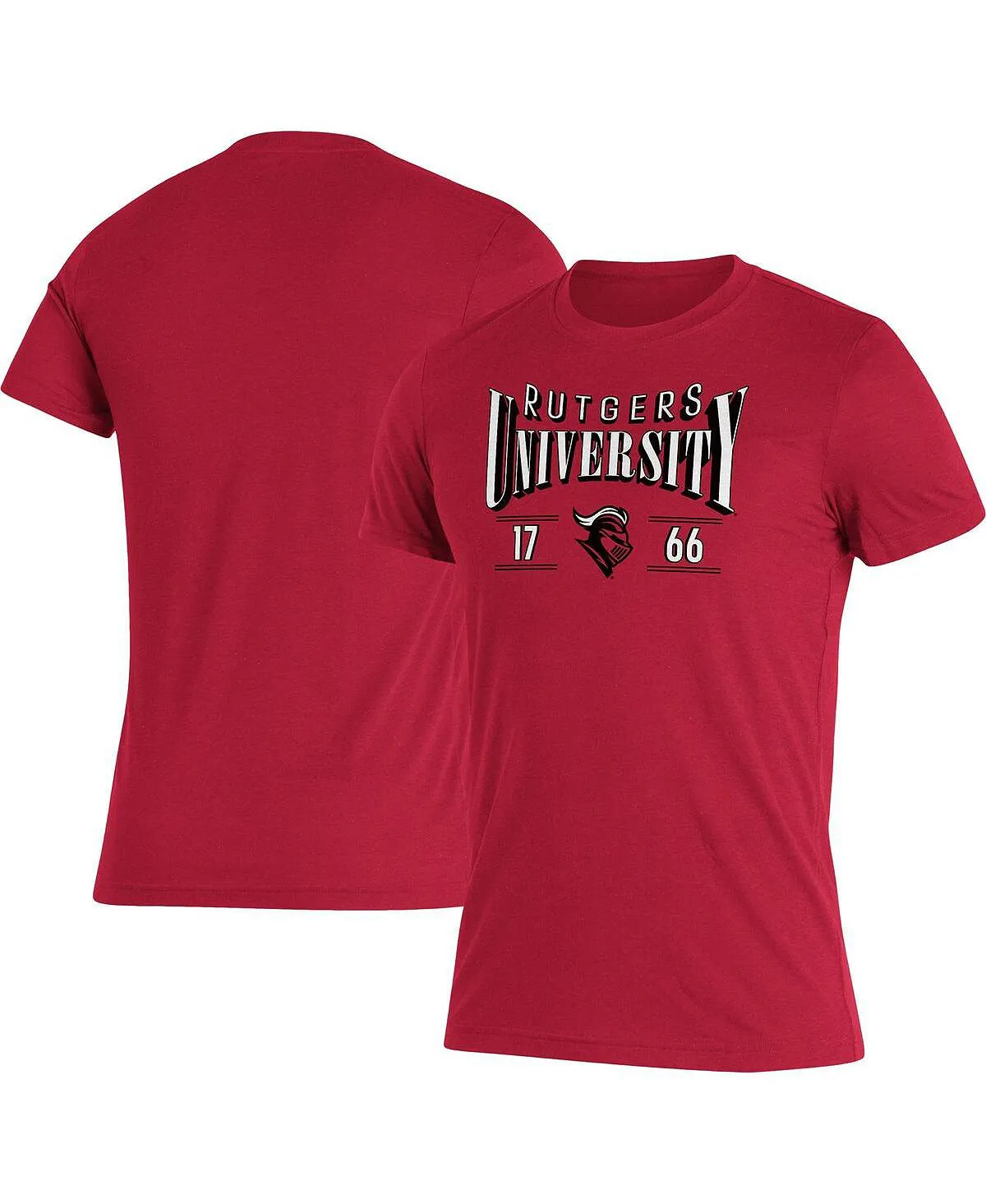 Men's Scarlet Rutgers Scarlet Knights Along The Shadow Tri-Blend adidas T-Shirt