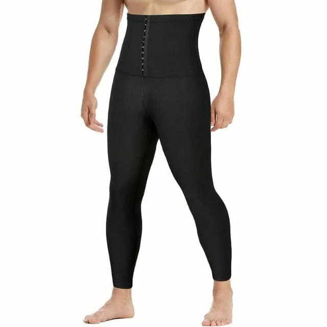 Men's Sweat Sauna Body Shaper Waist Trainer Leggings