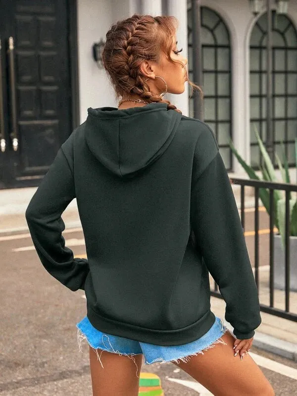SXV  'hearts’ Printed Cool Aesthetic Sweatshirt Hoodie